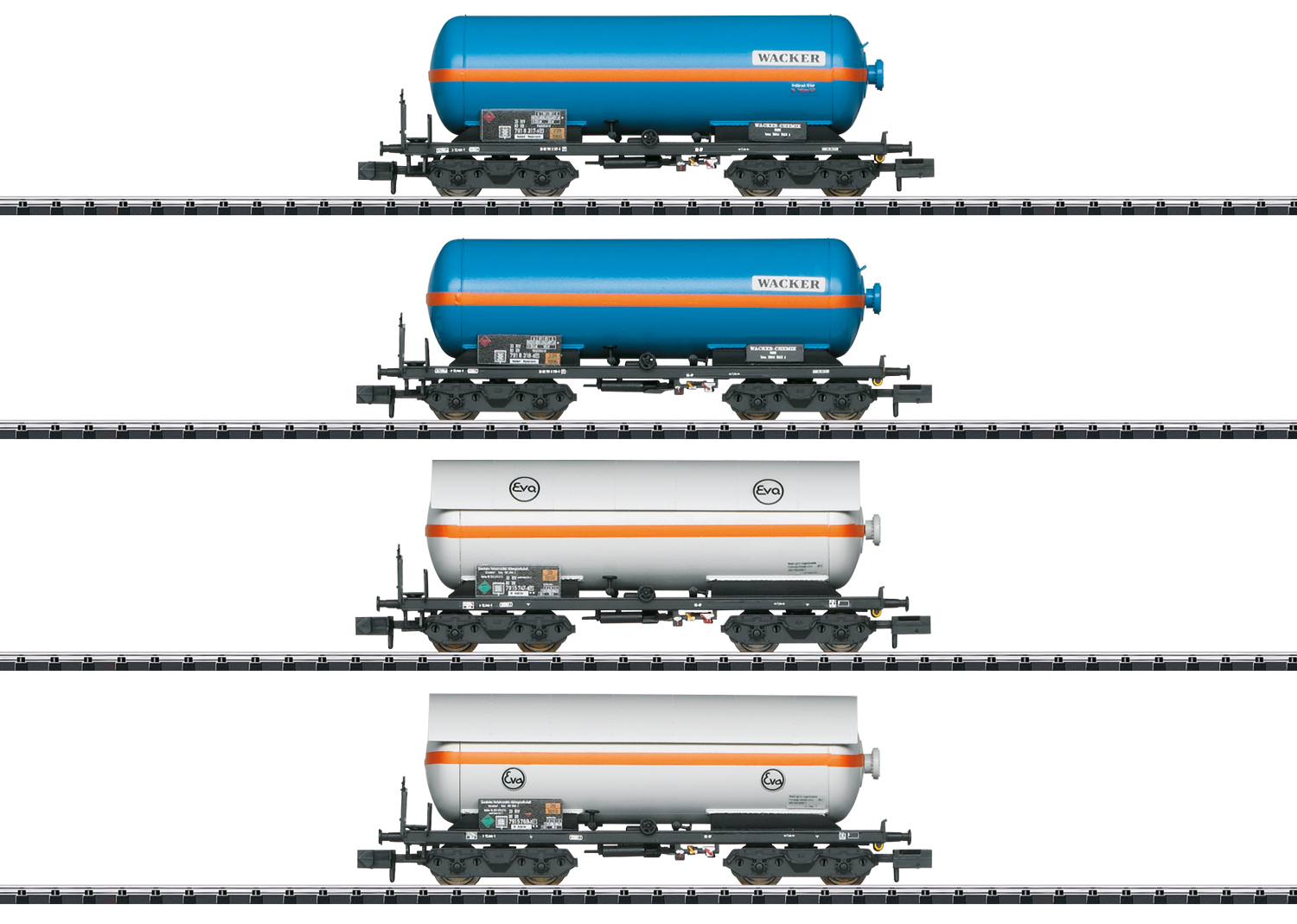 Wagen-Set Druckgas-Kesselwagen