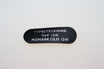 Typskylt VoV 1241 NOS