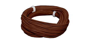 Tunn dekoderkabel, Ø 0.5mm, AWG36, brun