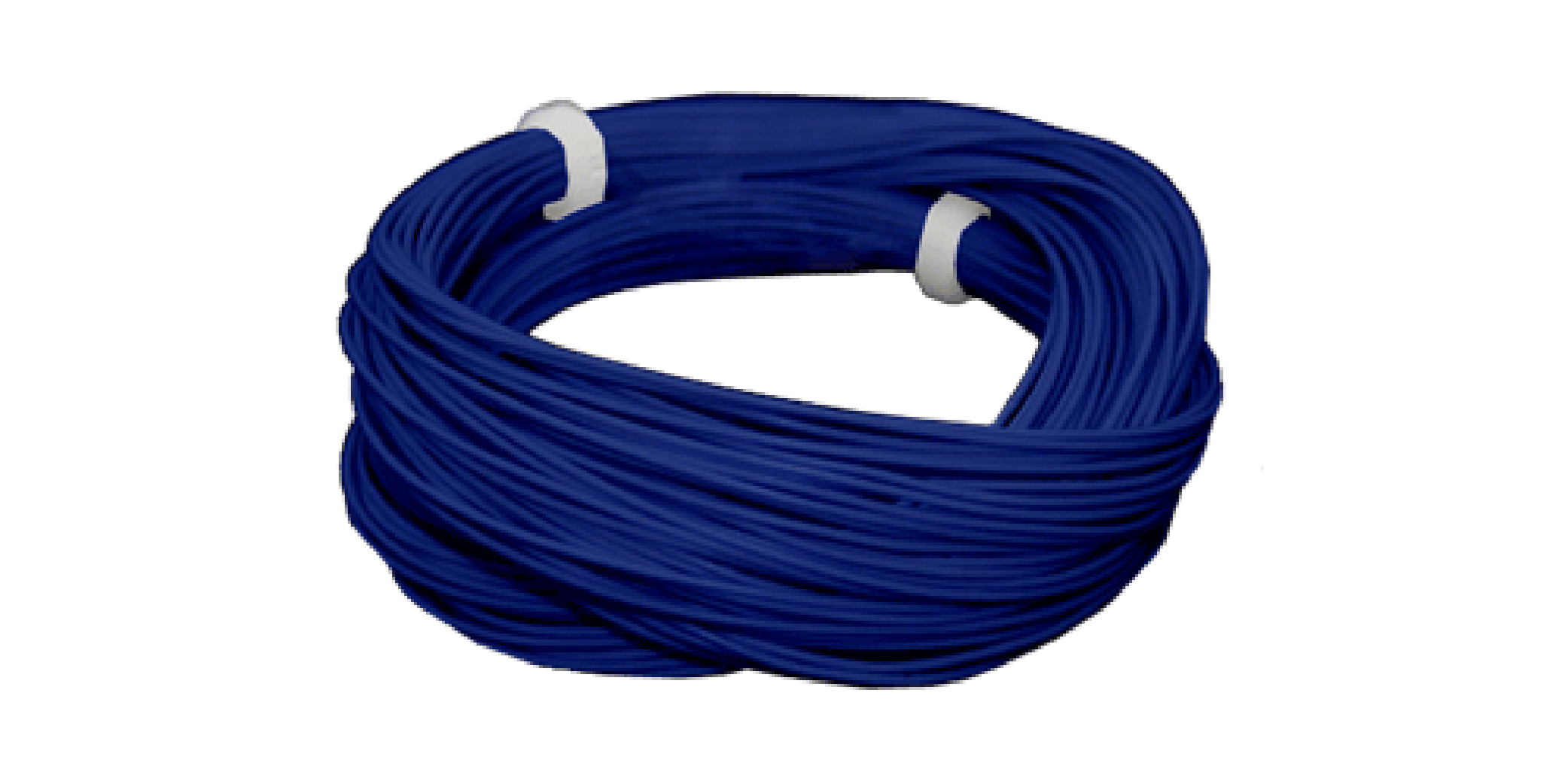Hochflexibles Kabel, Durchmesser 0,5mm, AWG36, 10m Wickel, Farbe blau