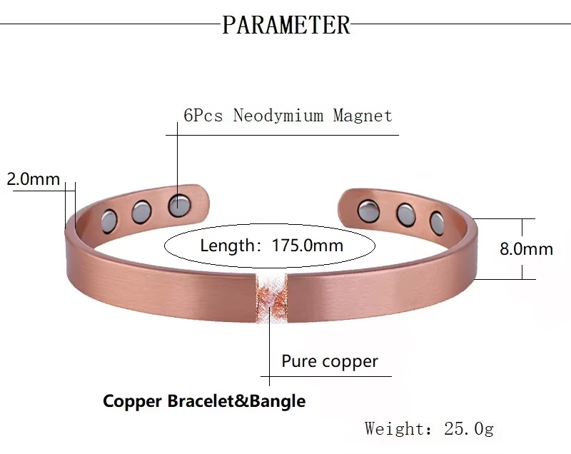 Magnetarmband i Antik Koppar - 5
