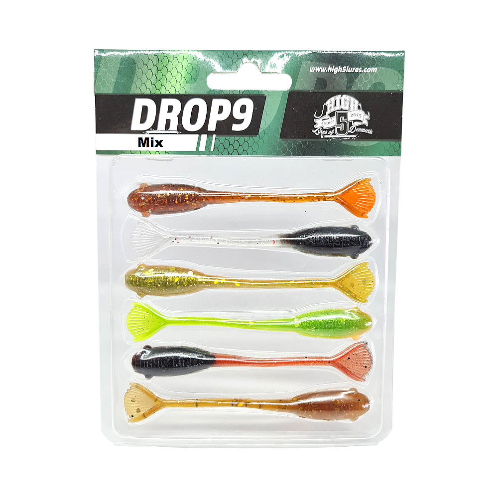 High 5 Lures Drop9 - 9 cm 6-pack - 8