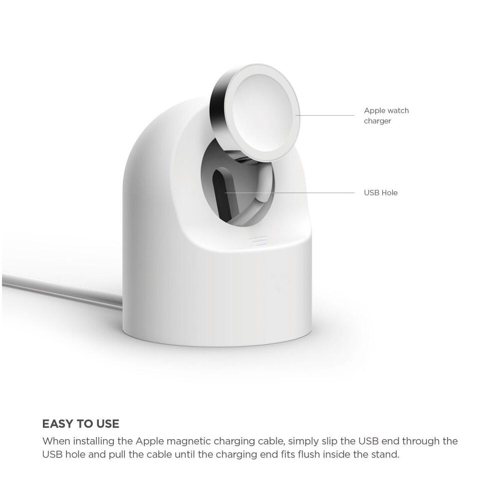 Silikonstativ för Apple Watch - Vit - 4