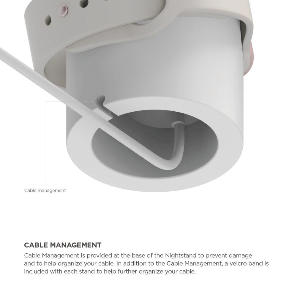 Silikonstativ för Apple Watch - Vit - 5