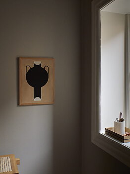 Poster Silhouette of a vase 30x40 cm