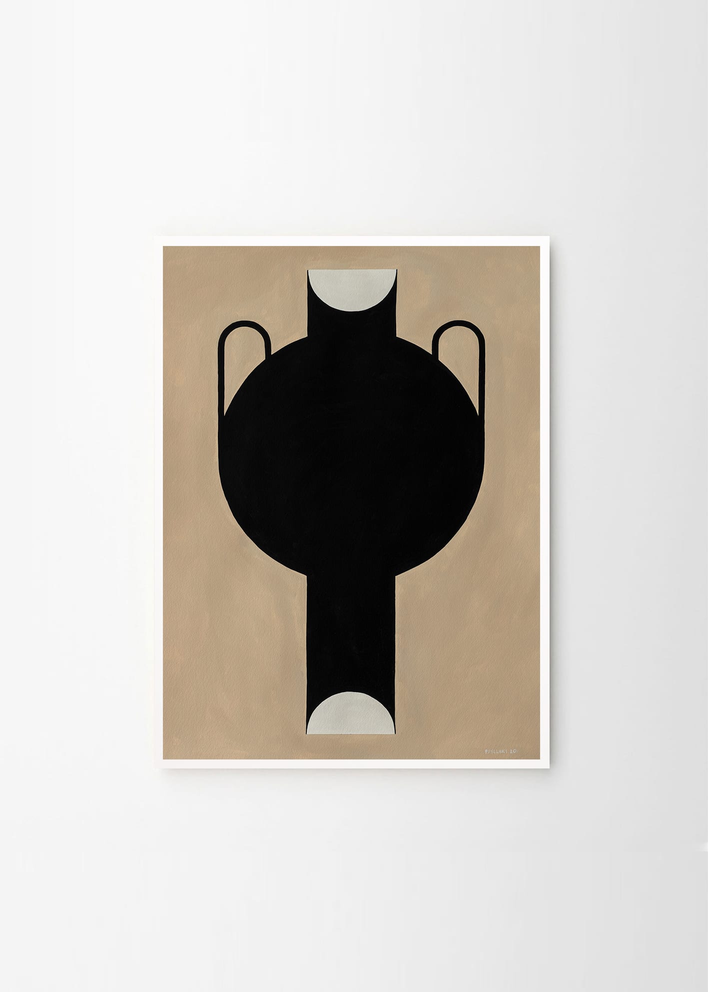 Poster Silhouette of a vase 30x40 cm - 4