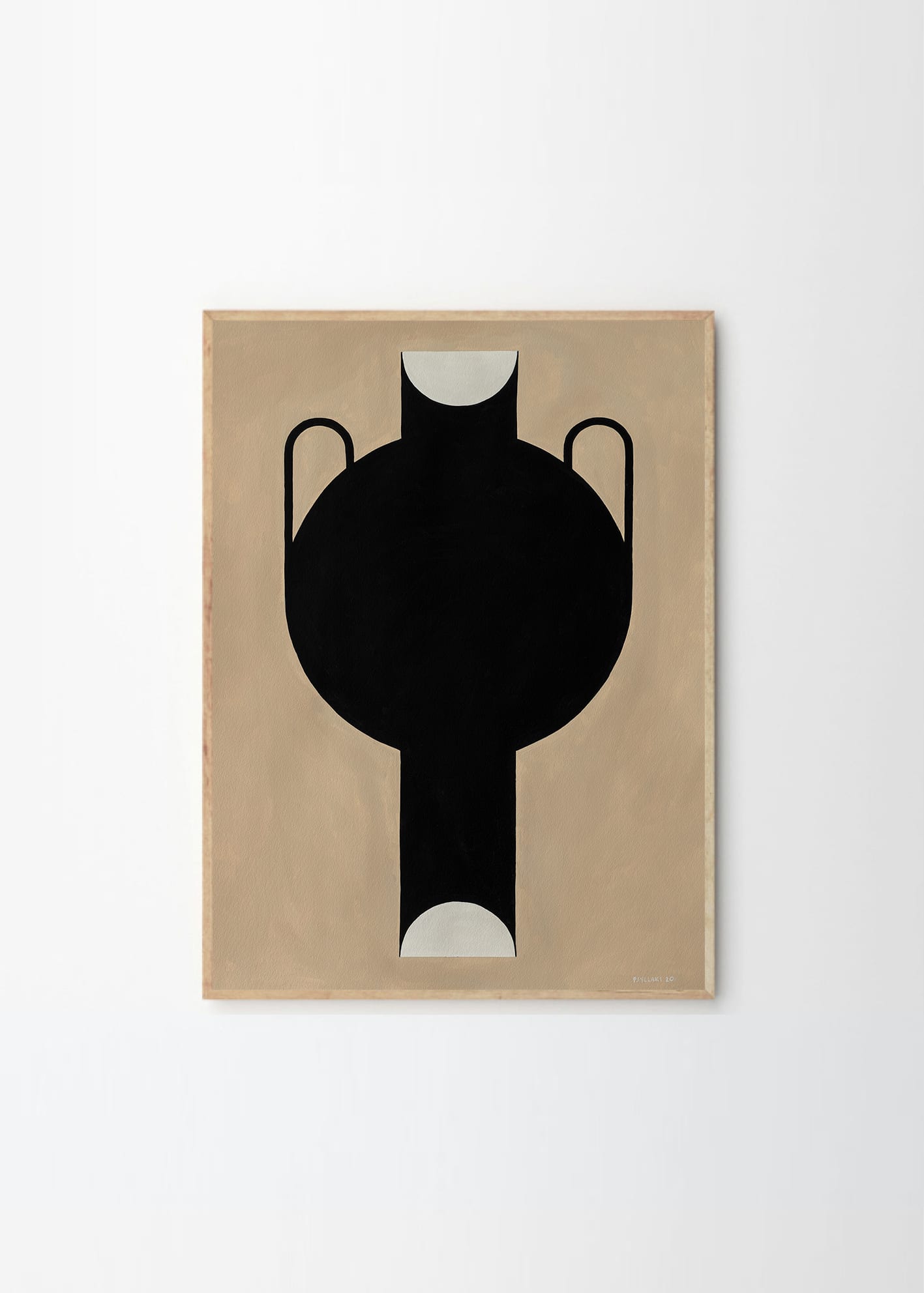 Poster Silhouette of a vase 30x40 cm - 3