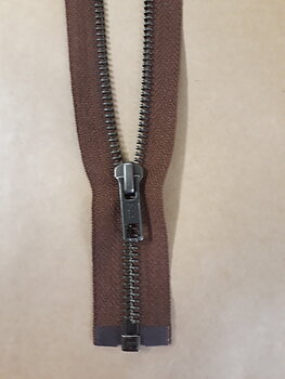 Blixtlås ANO-56 48 cm fg Mörk Konjaksbrun