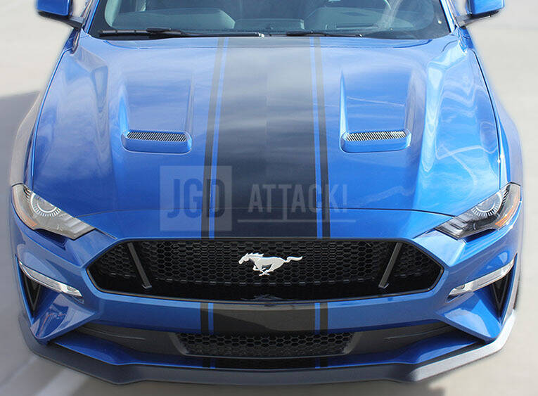 OE Style Aluminum Huv - (MUSTANG 18-21 GT, Ecoboost) - 4