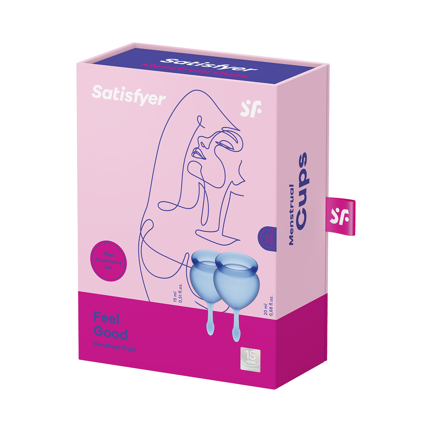 Satisfyer Feel Good menstrual cup dark blue