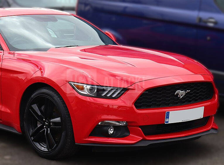OE Style Aluminum Huv - Olackad (MUSTANG 15-17 GT, Ecoboost, V6) - 2