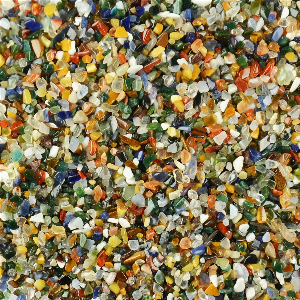 Syd Afrika Halvädelstenar Trumlad Sten Mix - 1-2mm - 1kilo