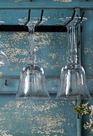 Glass hanger 4 rows - Black - 4