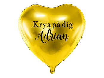 Ballong "Krya på dig" med namn 