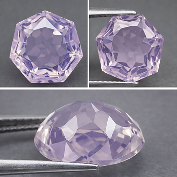Piedra preciosa de cuarzo lavanda natural sin tratar muy rara de 8,46 ct