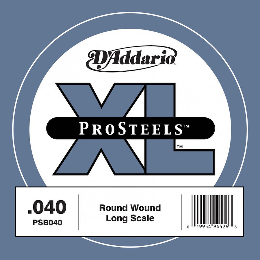 Single strings D'Addario PSB040 ProSteels Long Scale Bass String 
