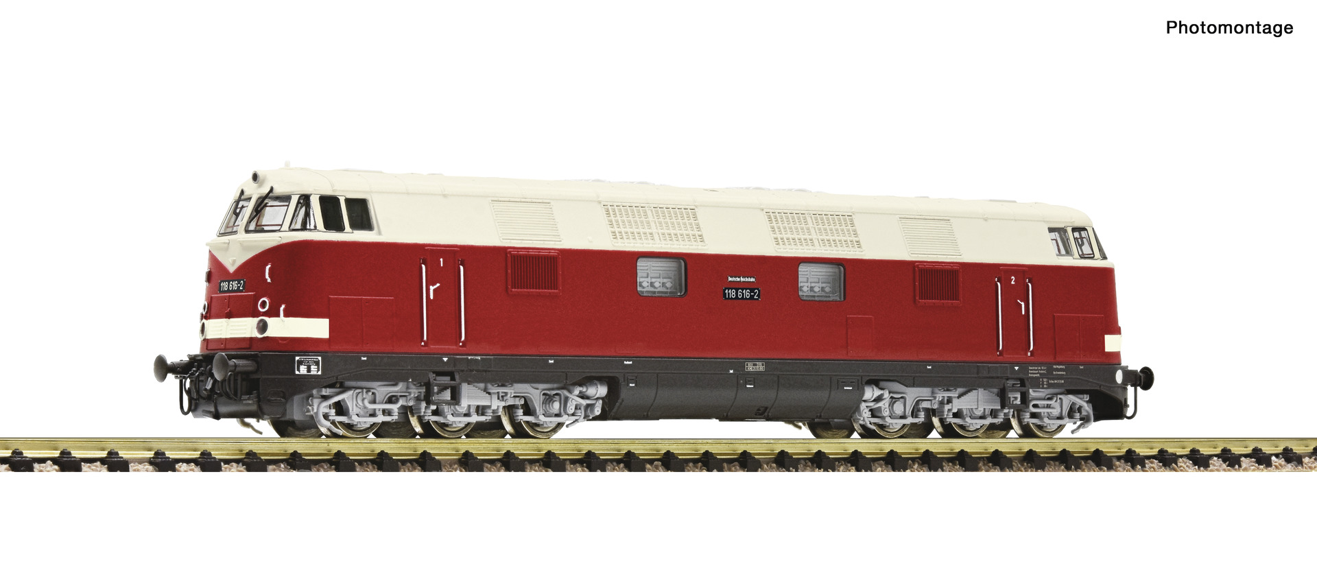Diesel locomotive 118 616 -2, DR