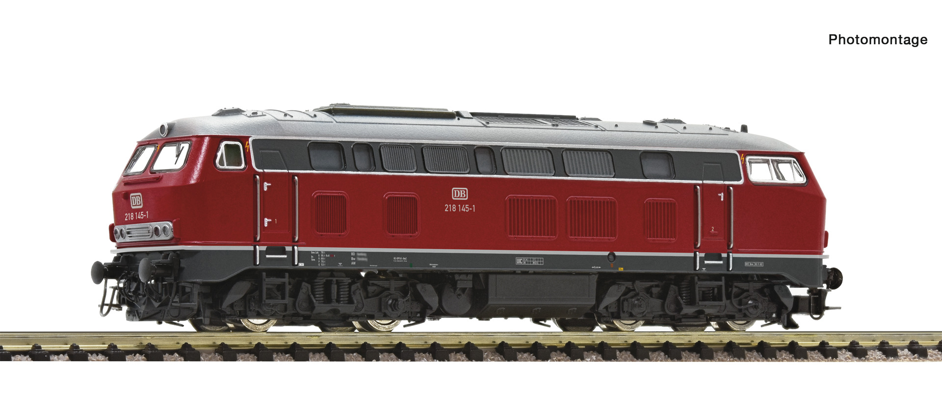 Diesellok BR218.1 DB vinröd