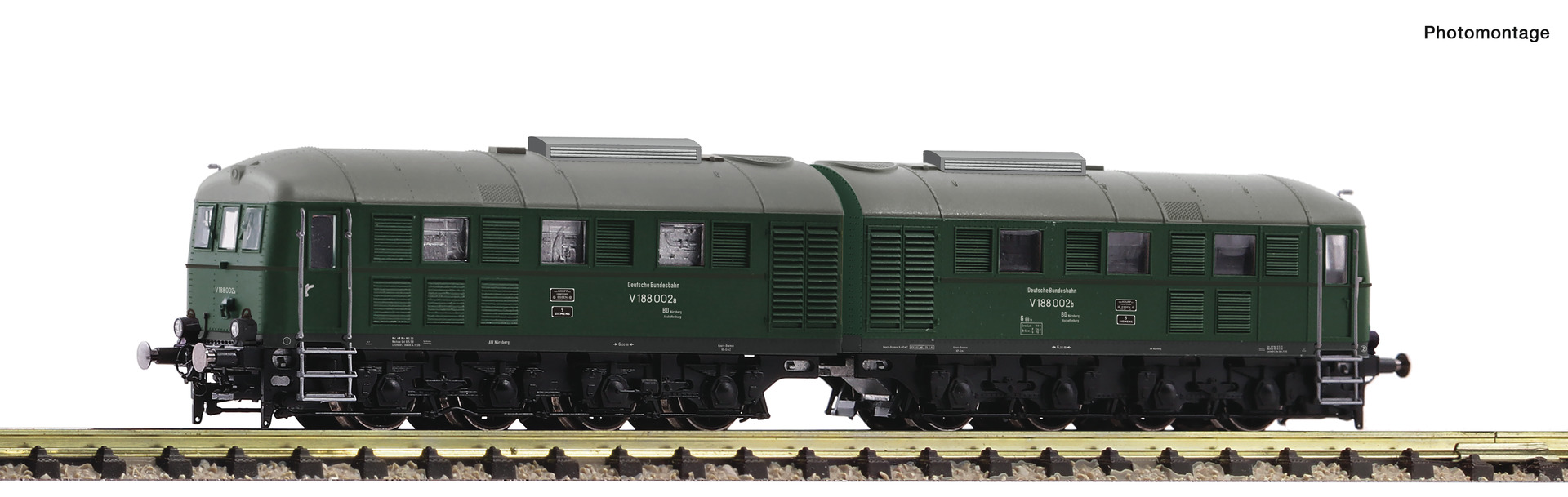 Double diesel electric lo comotive V 188 002, DB
