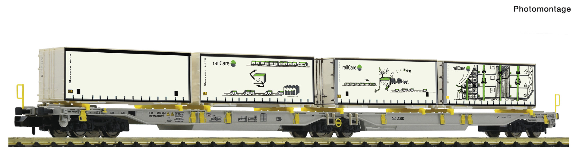 Articulated double pocket wagon, AAE