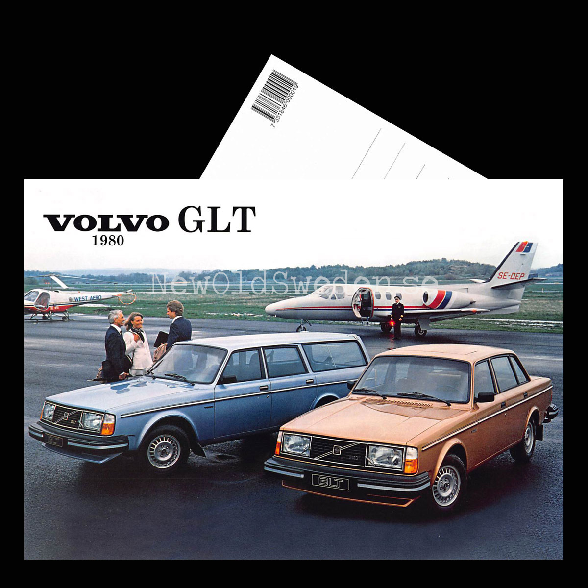 Volvo GLT - 1980 - Vykort A5 - 3