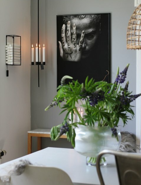 Candle storage candle holder black - 25x14 cm - 8