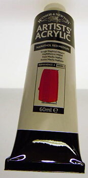 Winsor&Newton ARTSITS´ ACRYLIC Naphthol Red Medium 423