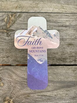 Bokmärke - Faith can move mountains