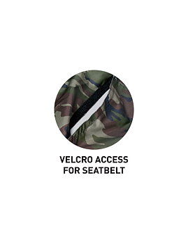 SURFLOGIC Waterproof car seat cover double camo