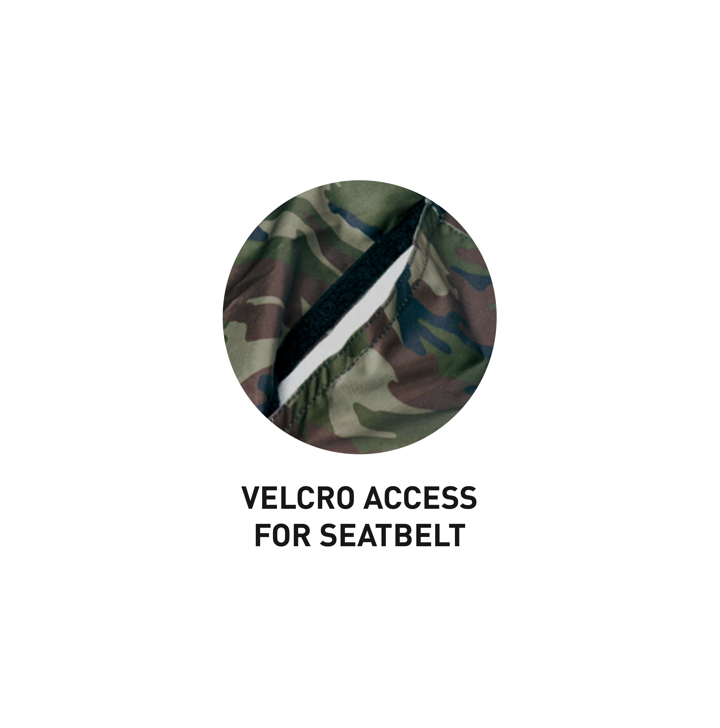 SURFLOGIC Waterproof car seat cover triple universal camo - 2