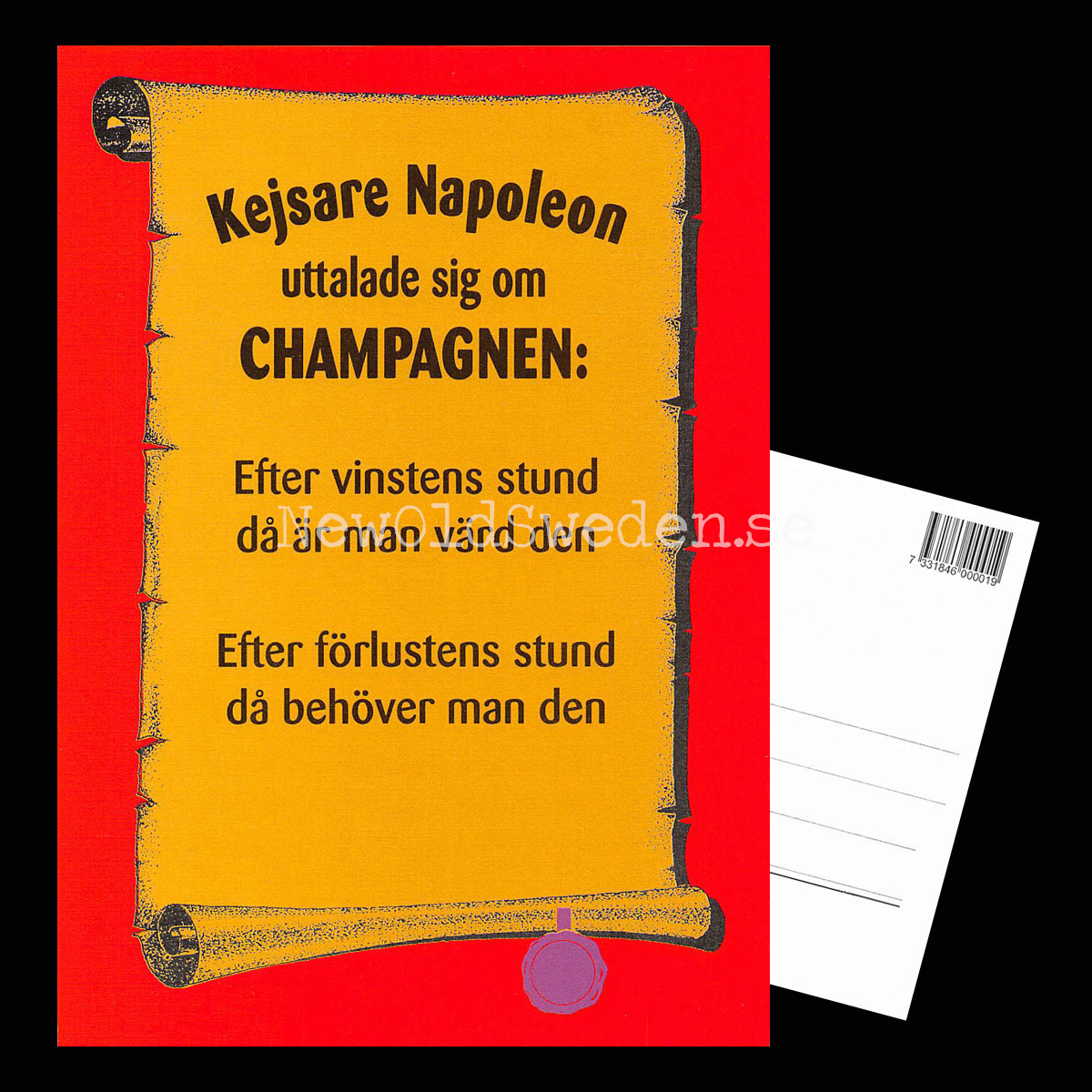 Kejsare Napoleon - 1980-tal - Bror-Eric Bergqvist Texter - 14 av 18 Vykort A5 - 3