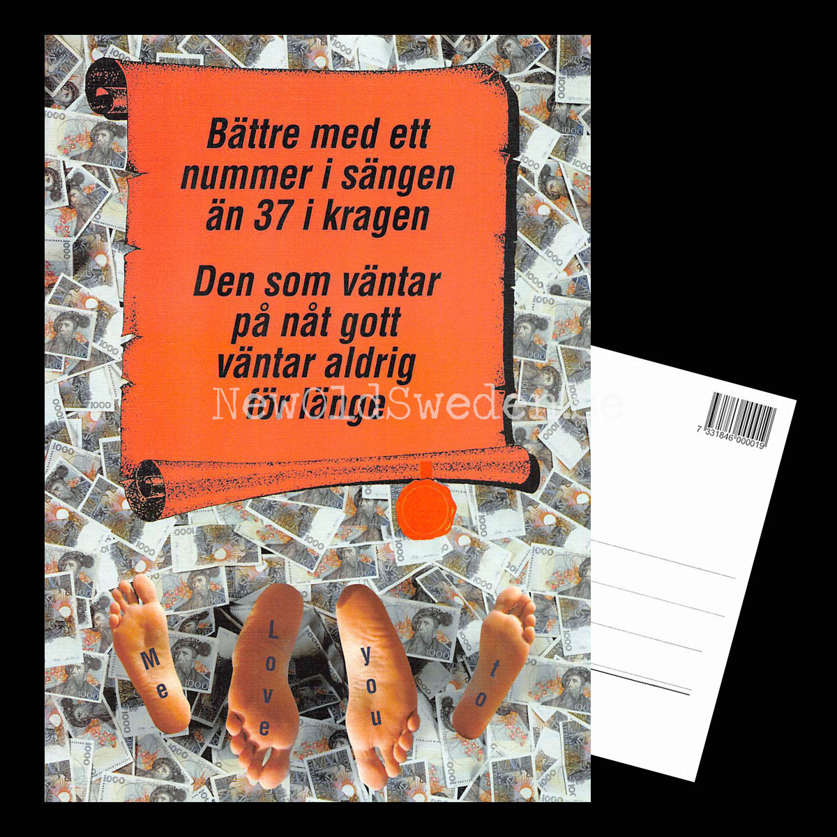 Bättre med ett nummer . . . - 1980-tal - Bror-Eric Bergqvist Texter - 11 av 18 Vykort A5 - 3