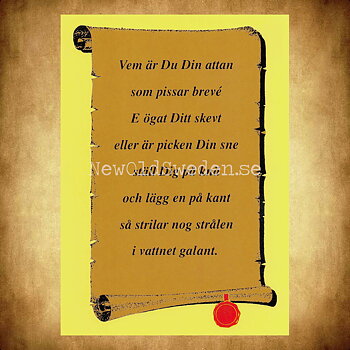 Vem är Du Din attan . . . - 1980-tal - Bror-Eric Bergqvist Texter - 1 av 18 Vykort A5