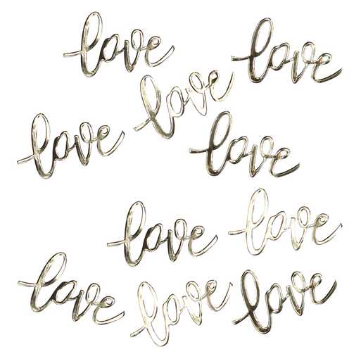 Konfetti | love | Guld - 2
