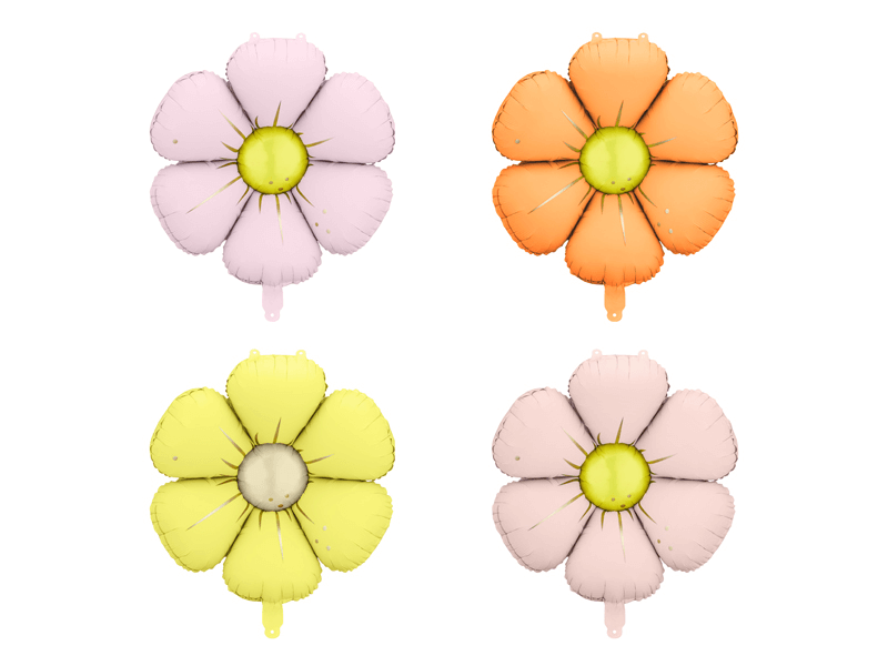 Folieballonger - Blommor - 4 st - 45 cm