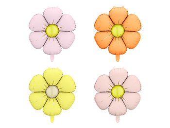 Folieballonger - Blommor - 4 st - 45 cm