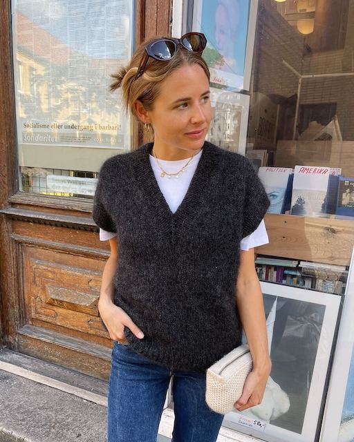 Weekend Slipover V-neck, PetiteKnit