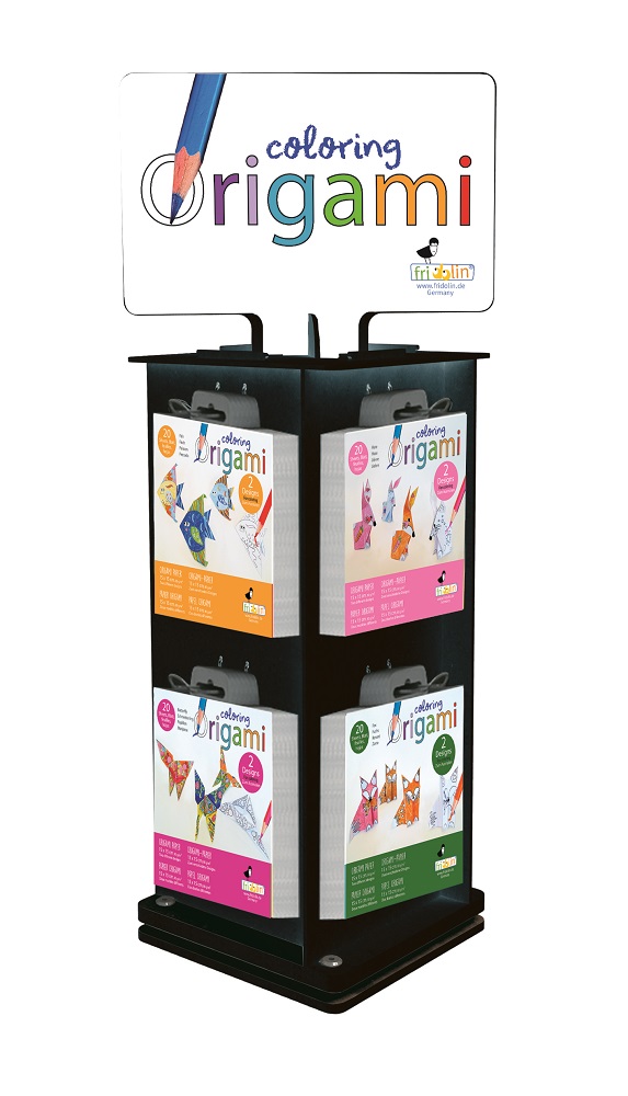 Coloring Origami, Bordsdisplay med 120 st.