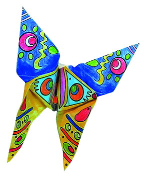 Coloring Origami, Fjärilar