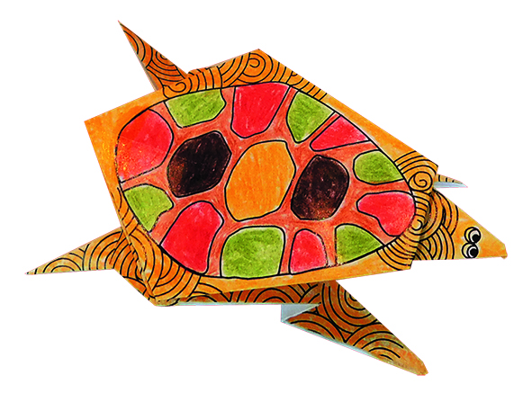 Coloring Origami, Sköldpaddor - 2