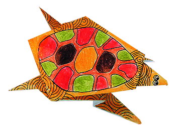 Coloring Origami, Sköldpaddor