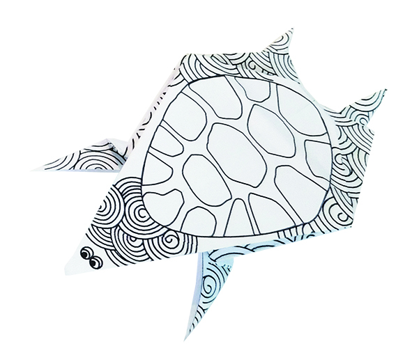 Coloring Origami, Sköldpaddor - 4