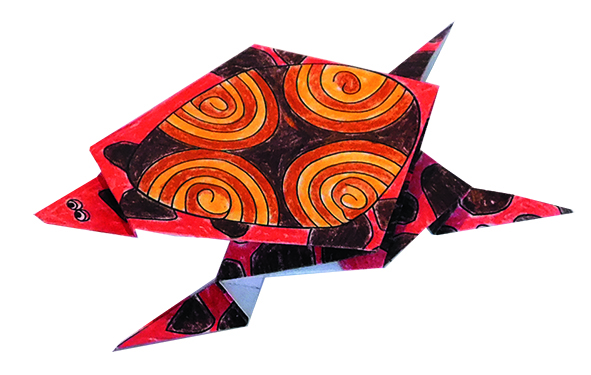 Coloring Origami, Sköldpaddor - 3