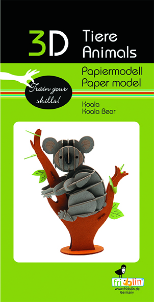 3D-pappersmodell, Koalabjörn - 2