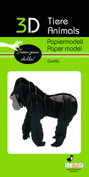 3D-pappersmodell, Gorilla - 2