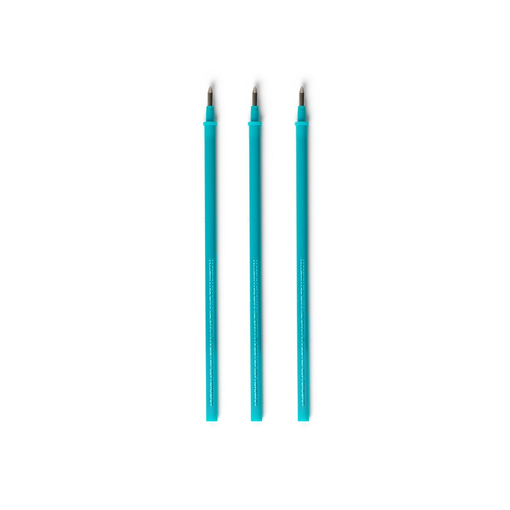 Refills för Erasable gel pens, 3 st., turkos - 2