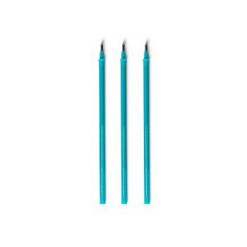 Refills för Erasable gel pens, 3 st., turkos