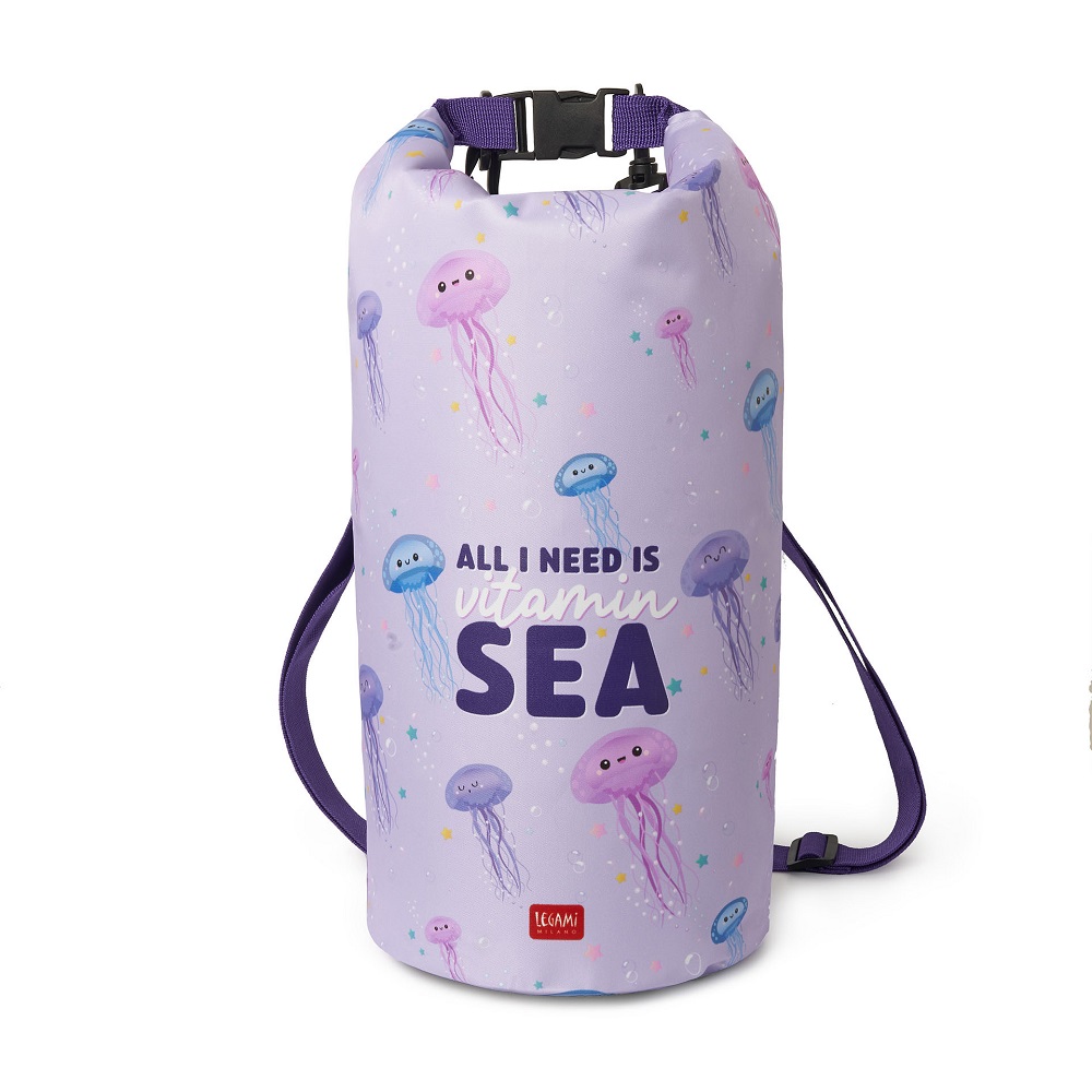 Dry bag, All I need is vitamin Sea, Jellyfish, 10 liter