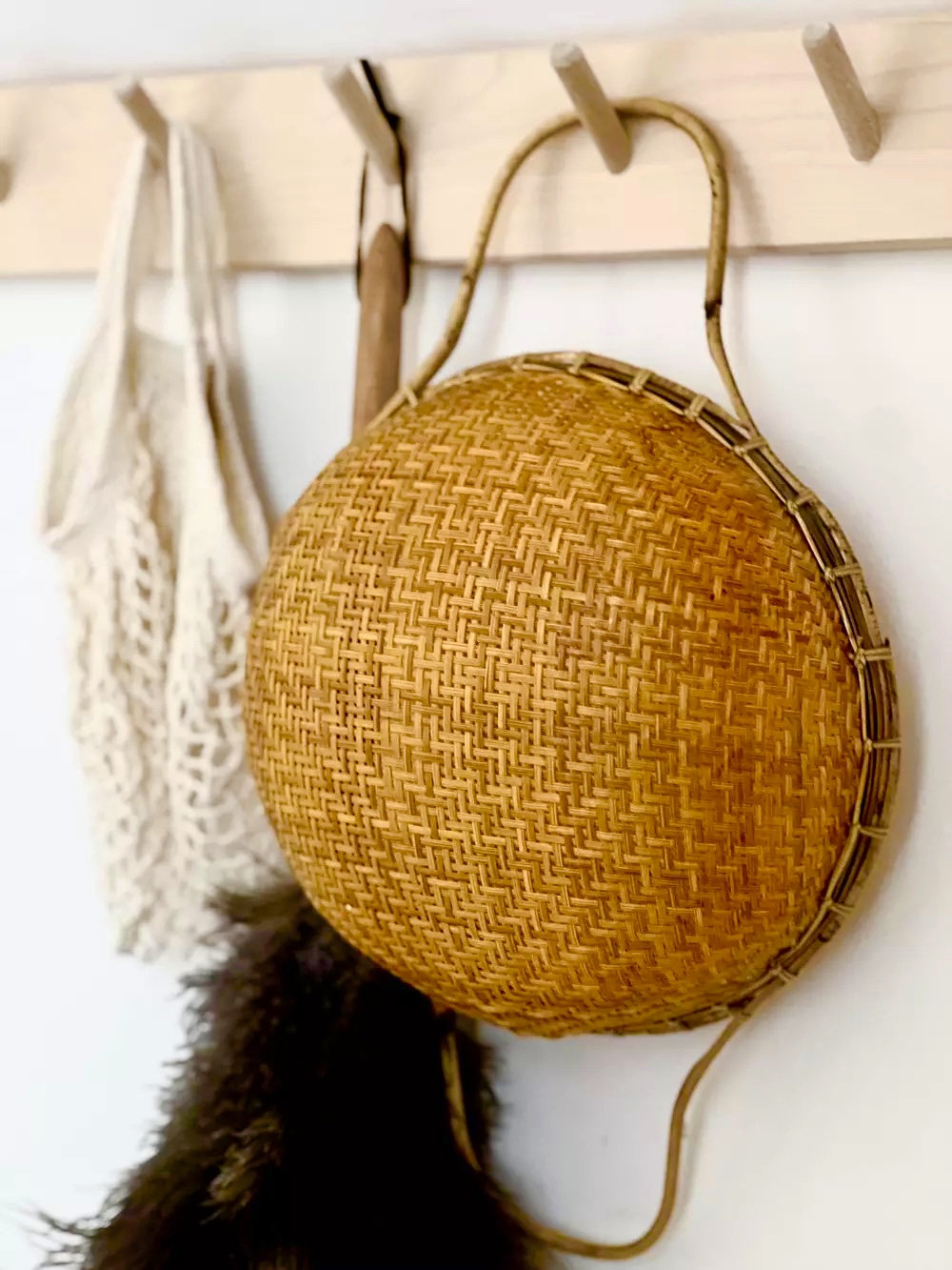 Dekorationskorg i bambu 