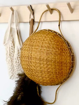 Dekorationskorg i bambu 
